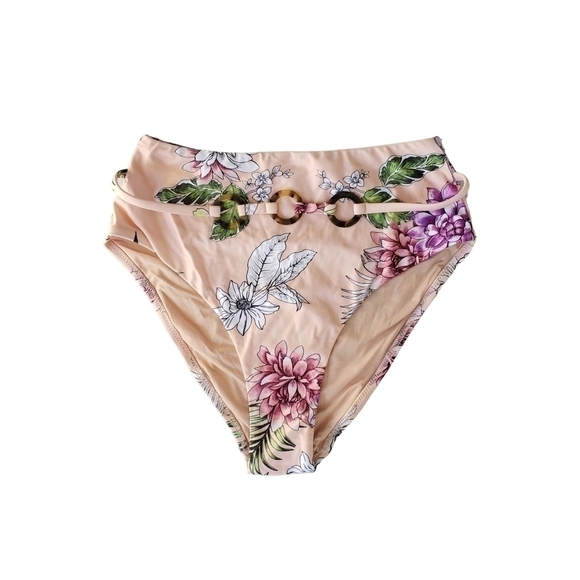 LETARTE Cabo Blush Pink Floral Print Bikini sz XS - Picture 10 of 16